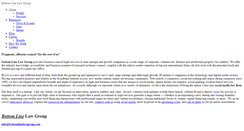 Desktop Screenshot of bottomlinelawgroup.com
